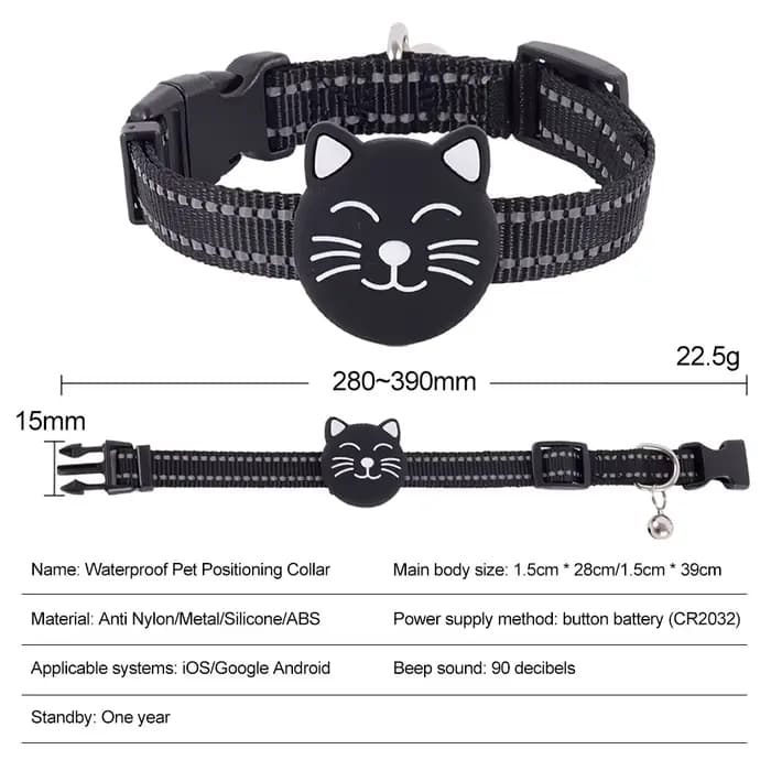 Collier de suivi GPS intelligent pour animaux de compagnie