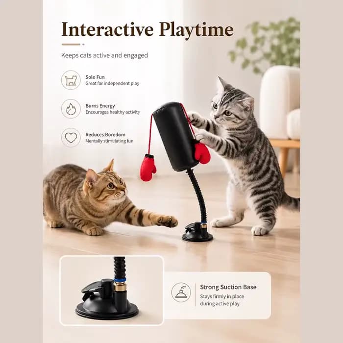 Jouet de boxe pour chat