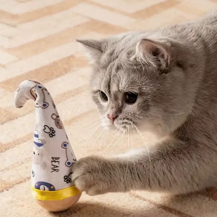 Jouet interactif pour chat avec motif de dessin animé