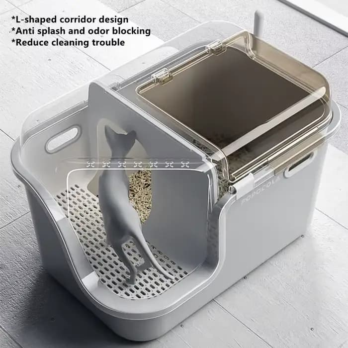 Grands bac à litière pour chat