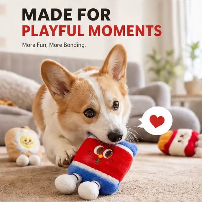 Jouets en peluche couineurs pour chiens