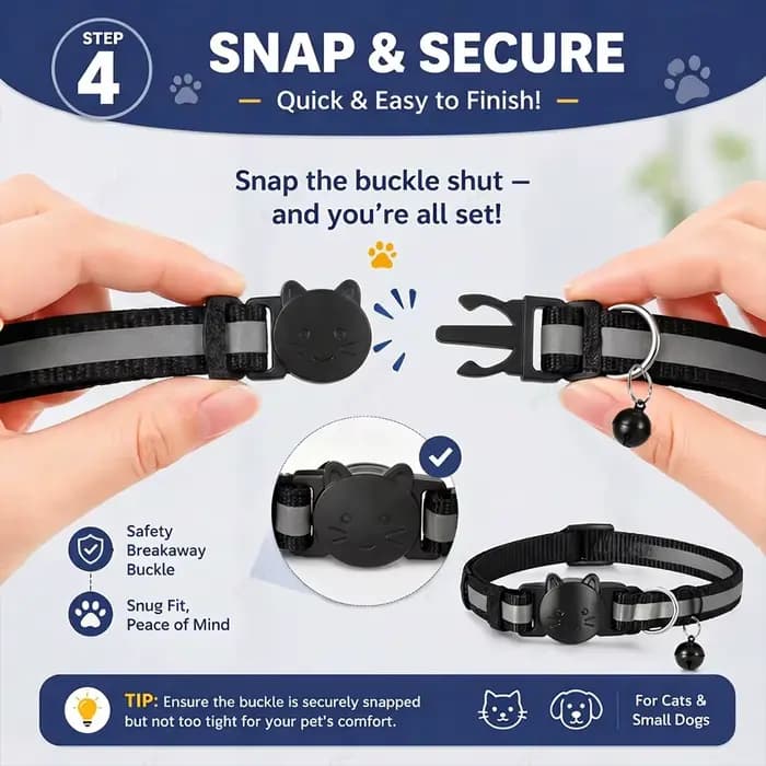 Collier GPS intelligent pour chat