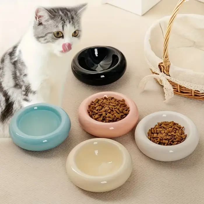 Filles en céramique en forme de mat pour animaux de compagnie
