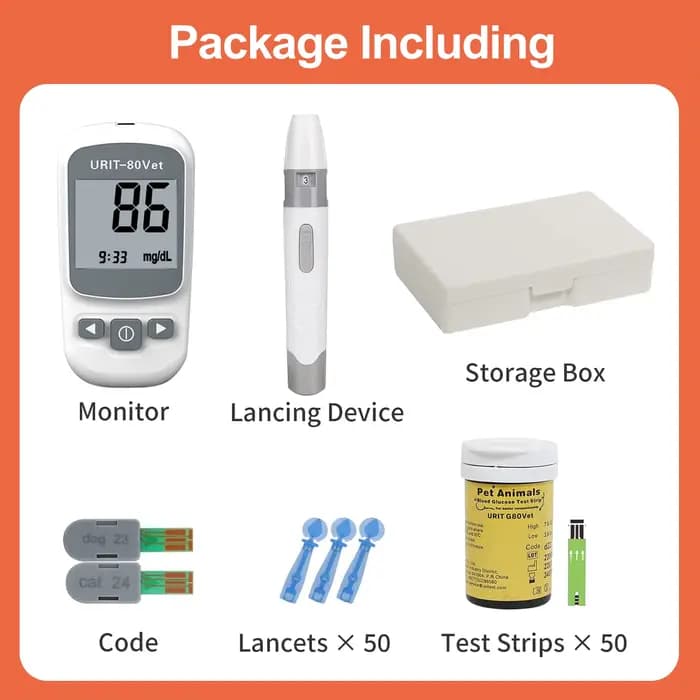 Kit de surveillance de la glycémie pour animaux de compagnie