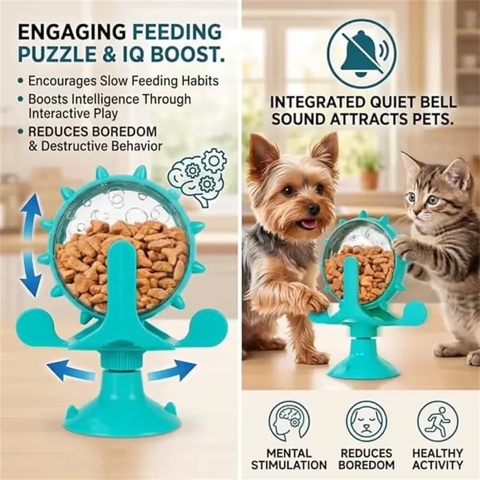 Jouet distributeur de friandises pour chat et chien
