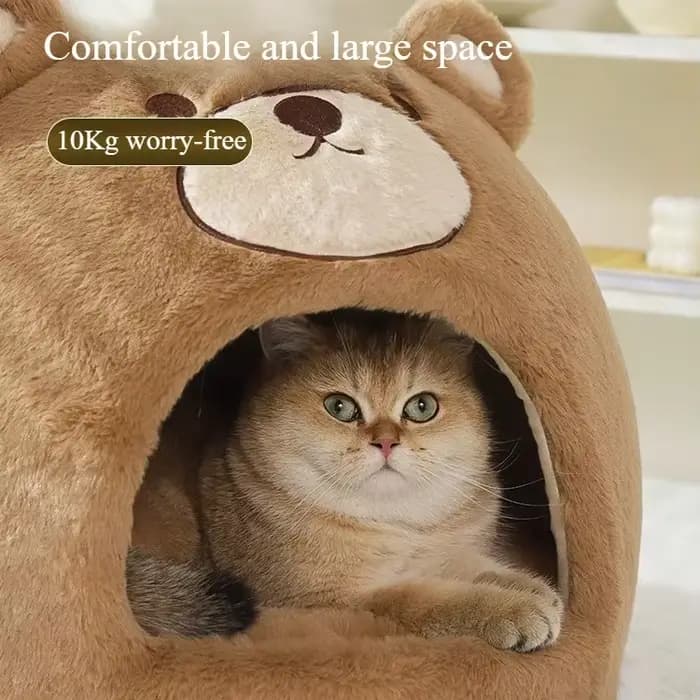 Nid de couchage fermé pour chat