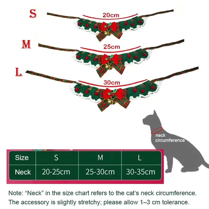 Collier à nœud papillon en laine au crochet pour chat mignon
