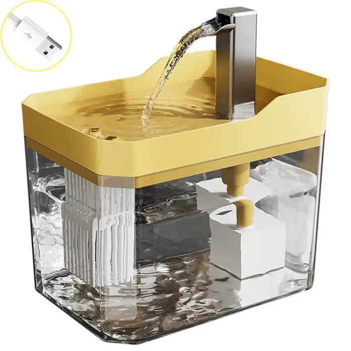 Fontaine à eau pour chat : Distributeur d'eau automatique pour animaux de compagnie avec filtres