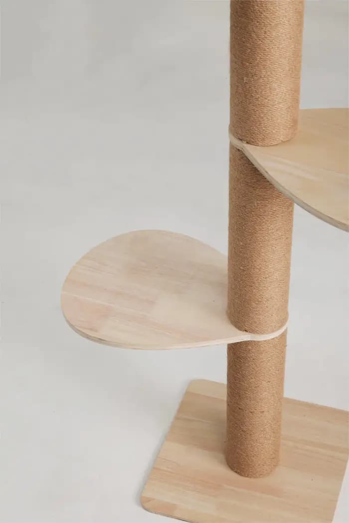 Arbre à chat de luxe en chêne massif