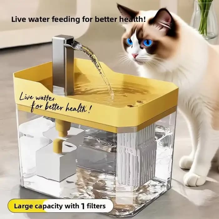Fontaine à eau pour chat avec filtre automatique