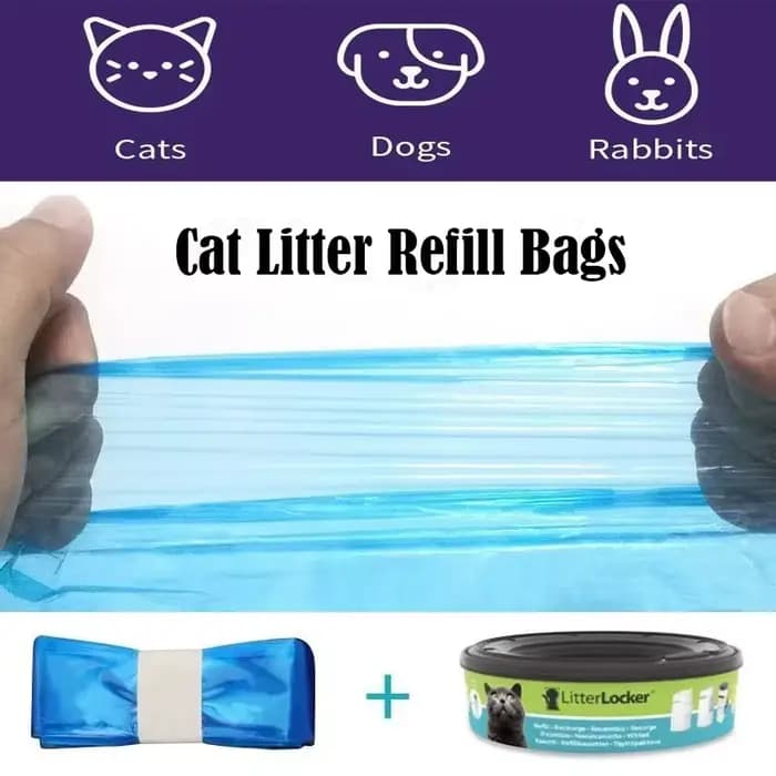 LitterLocker-Sac poubelle puant pour toilettes pour chat