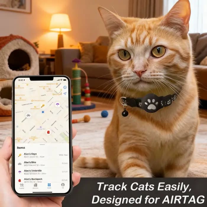 Collier localisateur pour chat