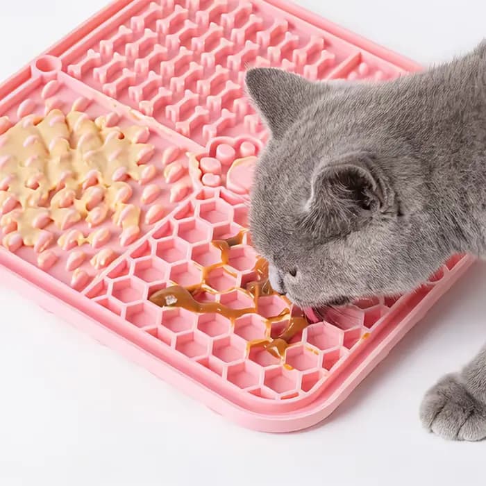 Tapis de léchage en silicone pour animaux de compagnie