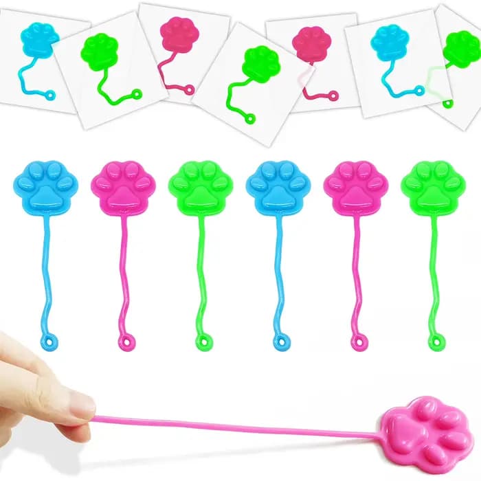 Lot de 20 mains collantes en forme de patte de chat