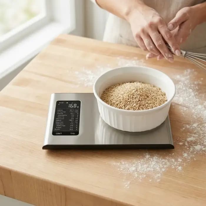 Balance alimentaire intelligente en acier inoxydable avec application gratuite