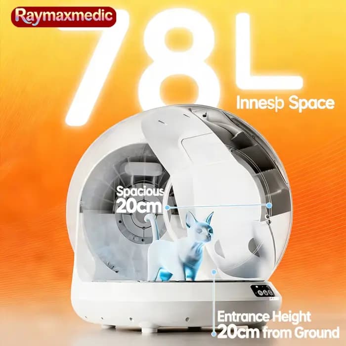 Bac à litière automatique intelligent Raymax 78L