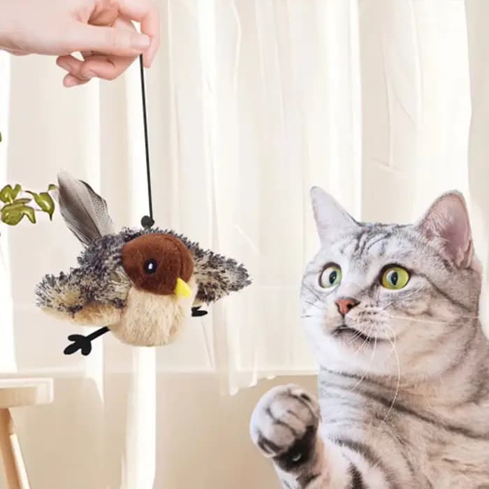 Flappy-Jouet Interactif en Peluche pour Chat et Animal de Compagnie