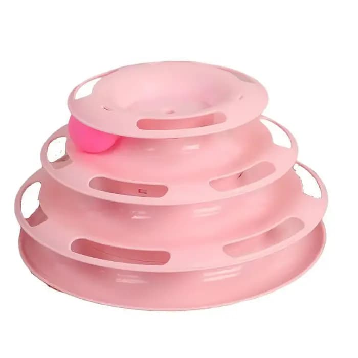 Plateau tournant en plastique pour chat