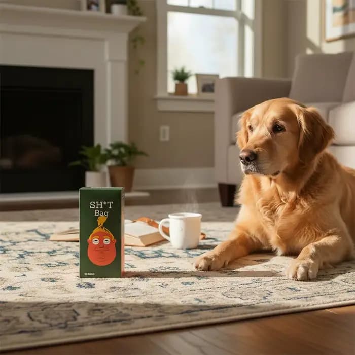 60 sachets pour excréments de chien - Design amusant et tendance