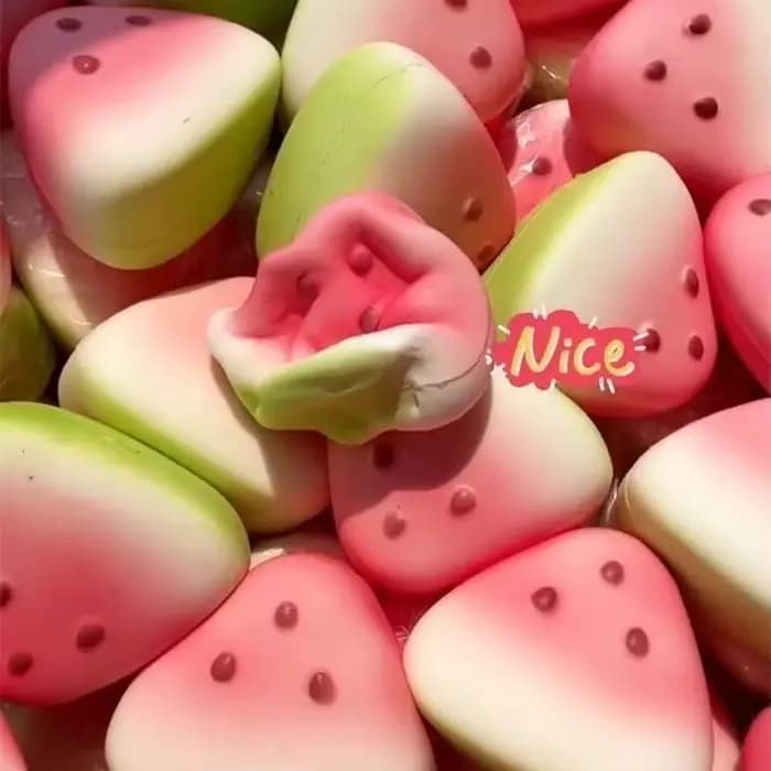 Jouet anti-stress à remontée lente en forme de fruit mignon pastèque, jouet sensoriel à rebond lent, jouet de décompression doux pour soulager le stress