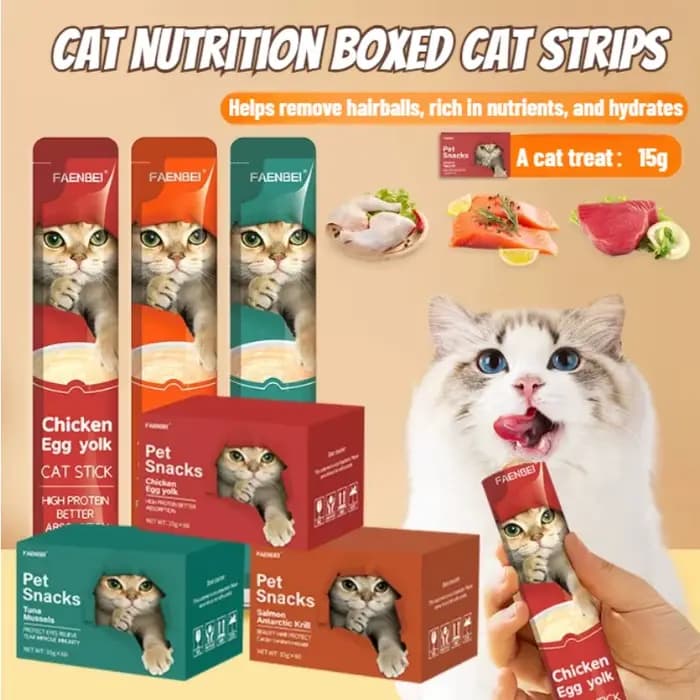 10 pièces de collations pour chats