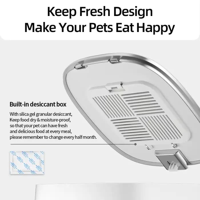 ROJECO mangeoire automatique pour chat animal de compagnie distributeur de croquettes de nourriture