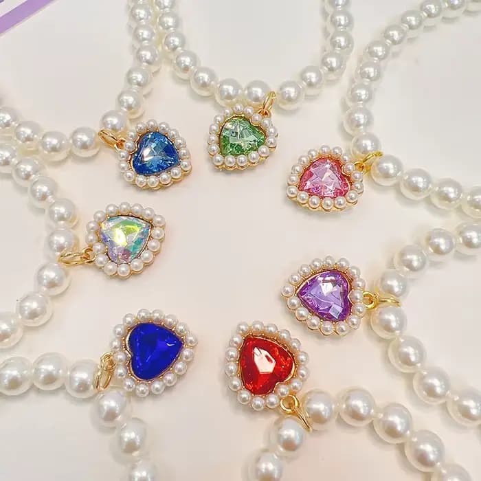 Collier de chat réglable et mignon, avec perles de haute Simulation, pour chatons, collier pour animaux de compagnie, décoration de cou, fournitures pour animaux de compagnie