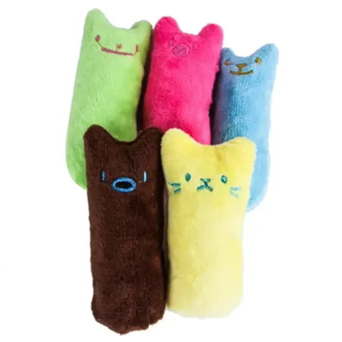 Jouet interactif en peluche à la menthe pour chats, amusant, vocal, pour la dentition, avec griffes, accessoire de jeu pour chatons