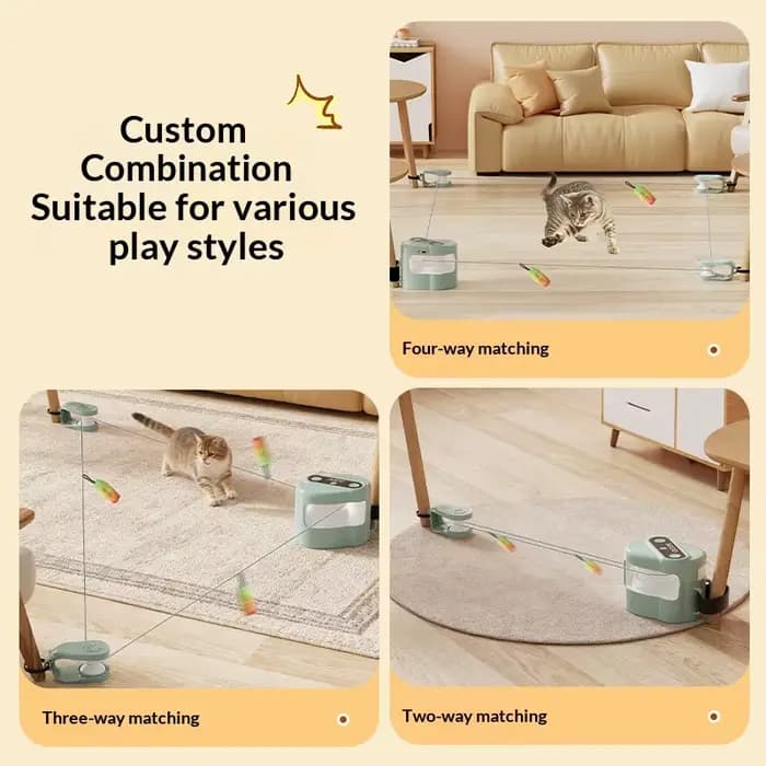 Jouet interactif automatique pour chat