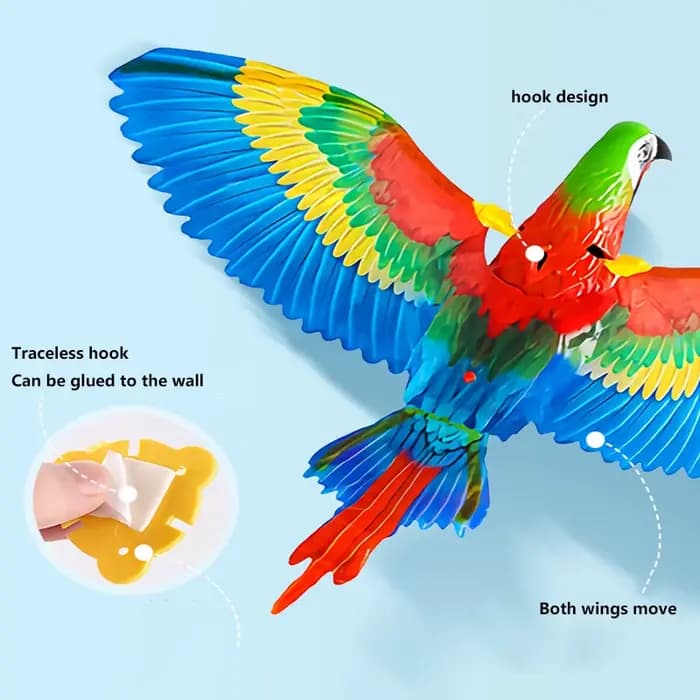 Jouet interactif pour chat en forme d'oiseau de simulation, amusant, à suspendre à la porte, avec corde à gratter automatique, bâton pour chat, jouet pour chat aigle, fournitures pour chats