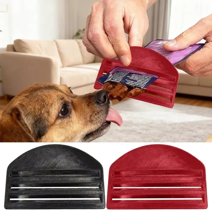 Distributeur de nourriture pour chat en sachet