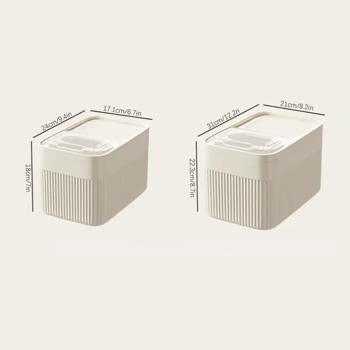 Conteneur de rangement d'aliments pour chiens 5/10 / 15L grande capacité transparente Boîte de nourriture pour animaux