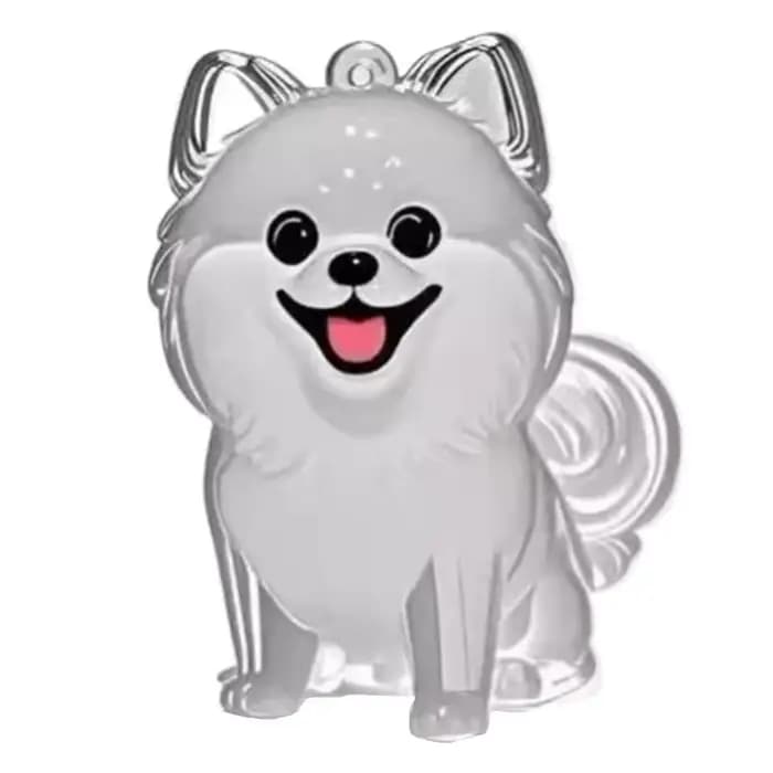 Pendentif porte-clés mignon pour poils de chien, accessoire de sac, porte-clés de voiture pour couple, bijou souvenir, cadeau de collection, décoration, accessoires pour chien