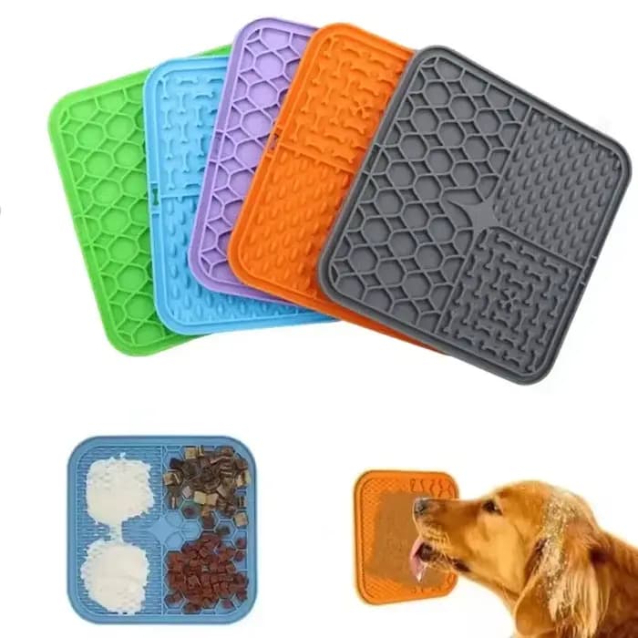 Tapis à lécher en Silicone pour chiens et chats