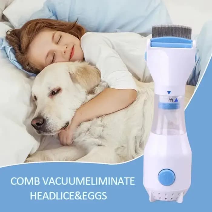 Brosse Électrique Anti Poux pour Animaux de Compagnie