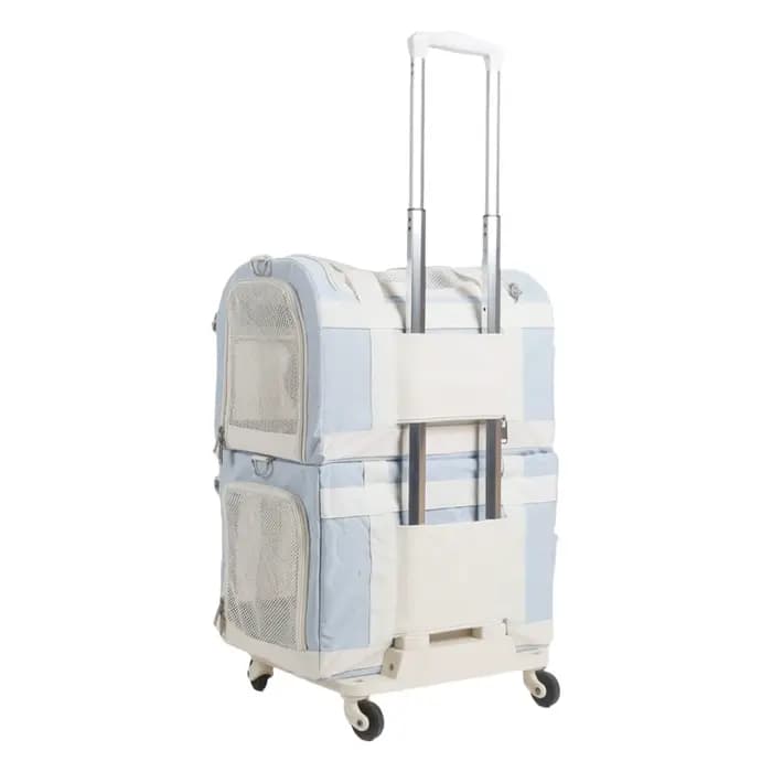 Sac de transport portable double couche pour animaux de compagnie, respirant, pour chat et chien, avec grande capacité, idéal pour les voyages et les sorties en extérieur