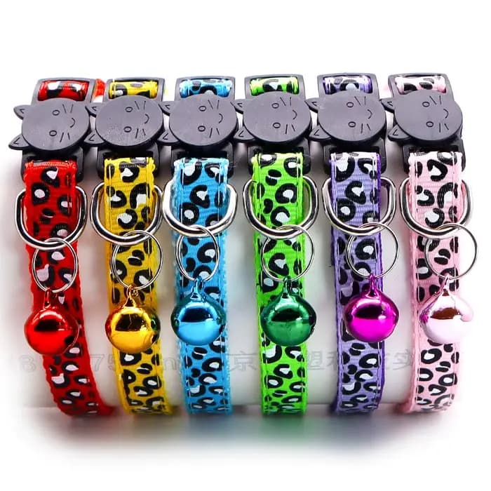 Collier pour animaux de compagnie imprimé léopard Vintage pour chats et chiens