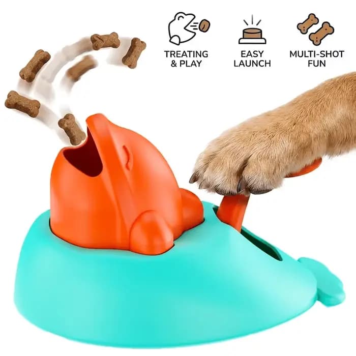 Jouet de dressage pour animaux de compagnie : Distributeur interactif de nourriture pour chien