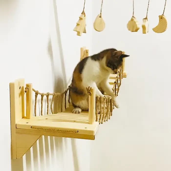 Pont mural pour chat, arbre pour animaux de compagnie