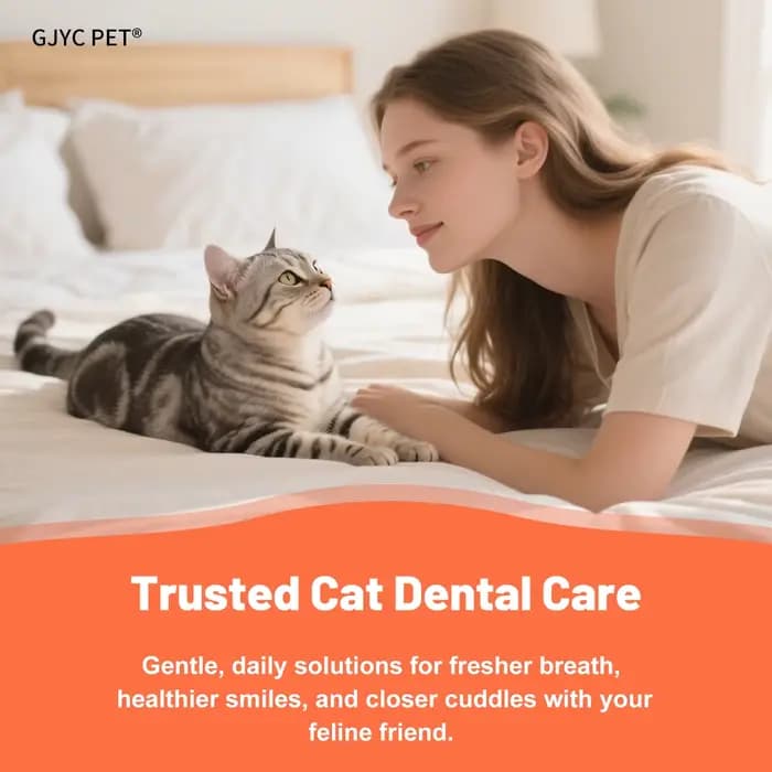Gel dentaire enzymatique pour chat, saveur saumon, éliminateur de plaque et de tartre, soin buccal, haleine fraîche, comestible, sûr pour le brossage quotidien