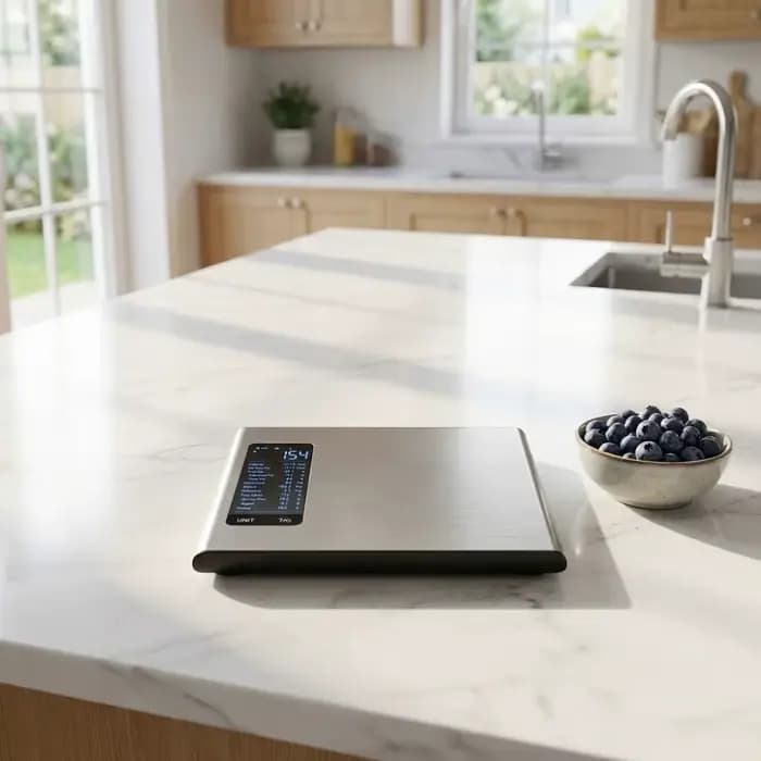 Balance alimentaire intelligente en acier inoxydable avec application gratuite