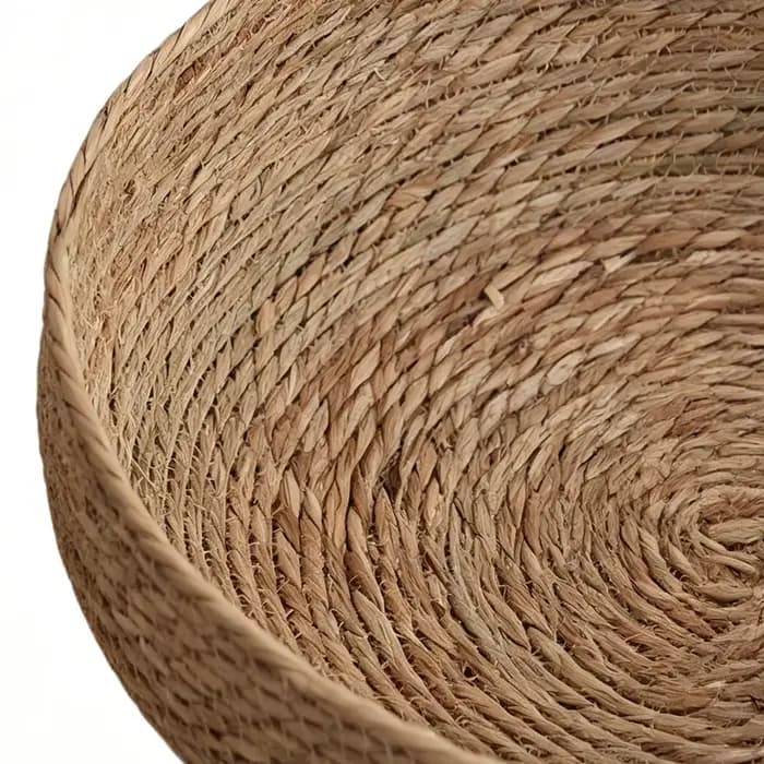 Panier pour chat en rotin respirant