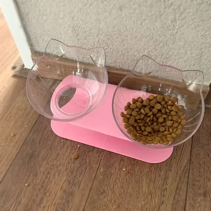 Bol Double antidérapant pour chat