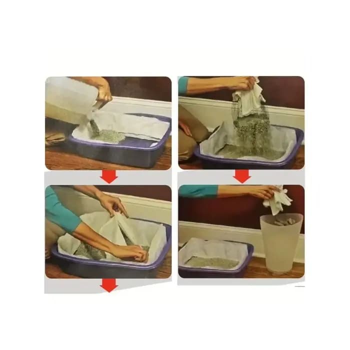 Lot de 10 filtres lavables pour litière de chat