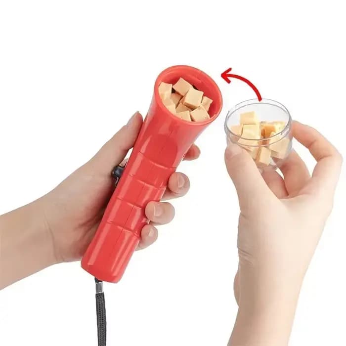 Lanceur de friandises pour chien et chat, catapulte à friandises, distributeur interactif, jouet d'entraînement, accessoires de jeu portables pour animaux de compagnie en plein air