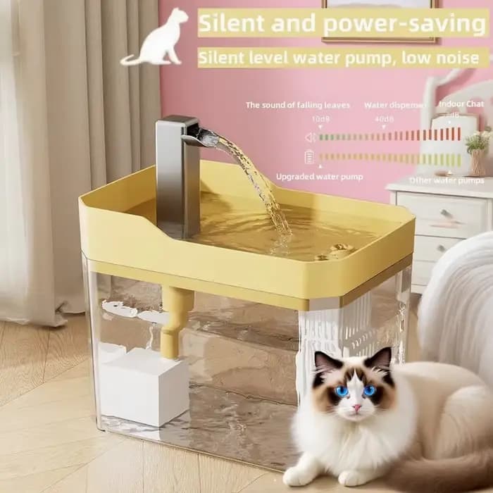 Fontaine à eau pour chat avec filtre automatique