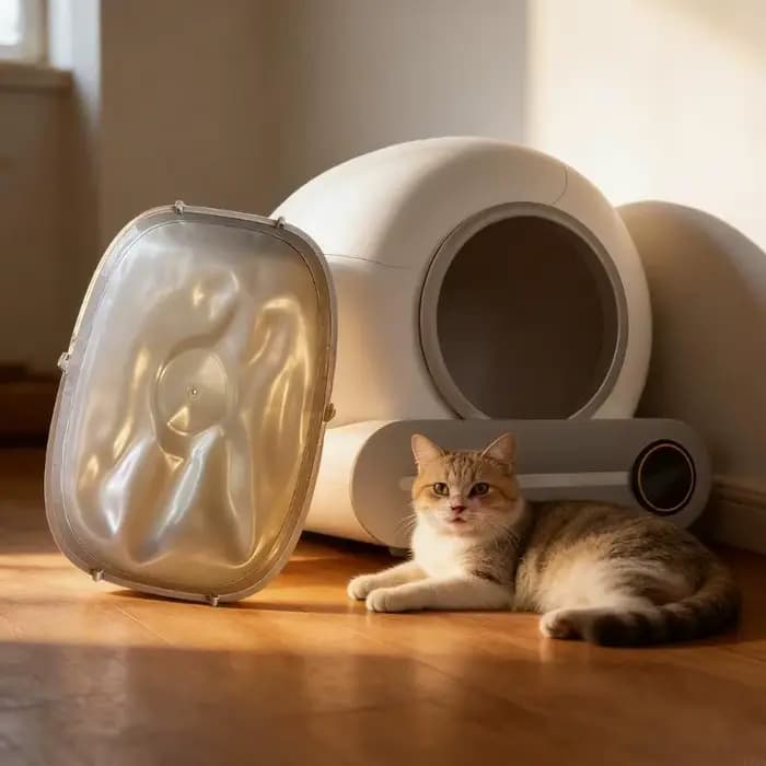 Tapis de litière pour chats en silicone anti-fuite