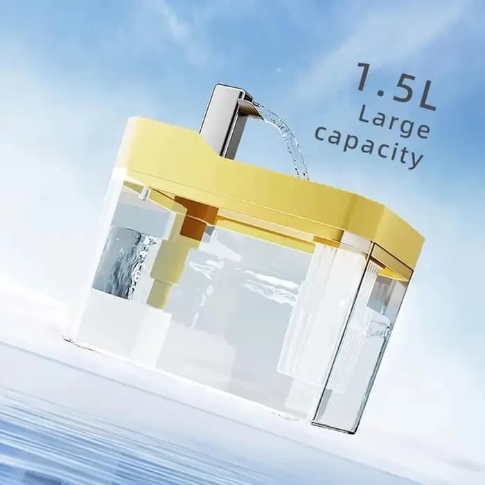 Fontaine à eau pour chat USB automatique - Circulation avec filtre et pompe amovible, bol à eau pour animaux de compagnie ultra silencieux pour intérieur