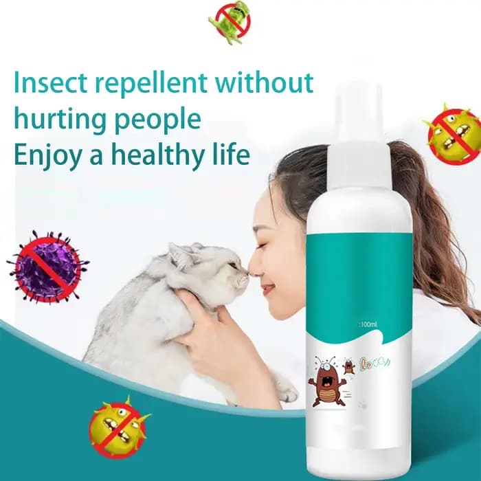 Spray anti-puces et tiques 100 ml pour chiens et chats