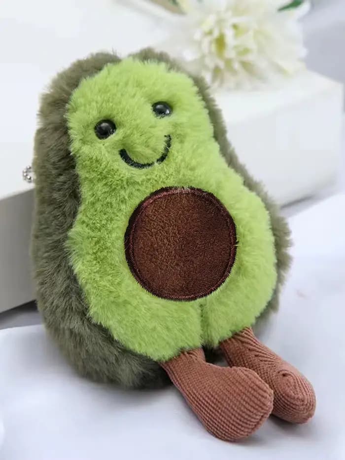 Un joli jouet en peluche avocat pour animaux de compagnie